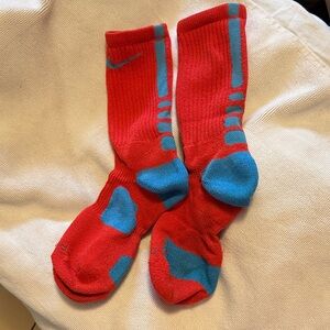 Nike Red and Blue Athletic Socks